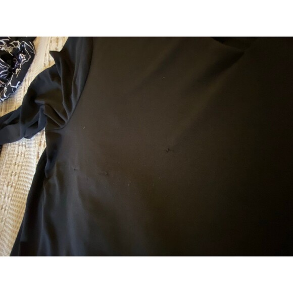 Cato Blouse Plus Size XL Top Black Long Sleeved Casual Relaxed Fit Wash & Wear - Picture 5 of 8